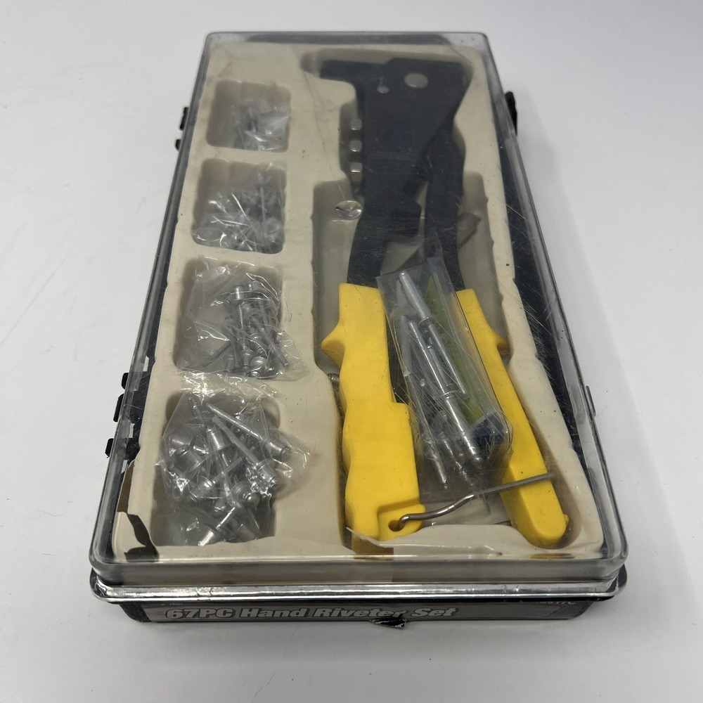 PERFORMANCE TOOL W2017C Hand Riveter Set - Rivet Set with Rivets Works Great - Picture 3 of 16